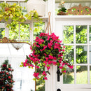 Artificial Bougainvillea Hanging Basket UV Resistant (Indoor/Outdoor) by Nearly Natural