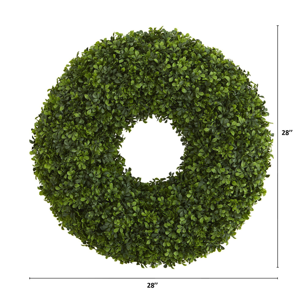 28” Boxwood Artificial Wreath, photo 2 of 2