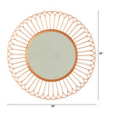 28” Starburst Mirror Wall Decor