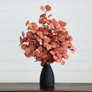 29” Autumn Eucalyptus Artificial Fall Arrangement in Black Vase