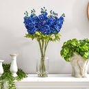 29” Delphinium Artificial Arrangement in Glass Vase