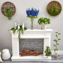 29” Delphinium Artificial Arrangement in Glass Vase