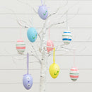 2' Pre-Lit Artificial Easter Twig Tree with Egg Ornaments and 24 Warm White LED Lights