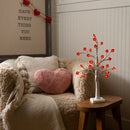 2' Pre-Lit Artificial Valentine's Day Twig Tree with 24 Red Heart-Shaped LED Lights