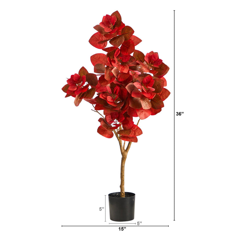 3’ Autumn Pomegranate Artificial Tree, photo 2 of 4