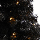 3’ Black Artificial Christmas Tree with 50 LED Lights and 118 Bendable Branches