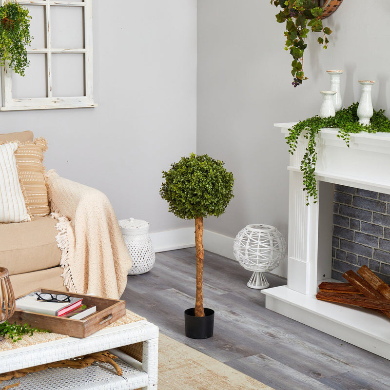 3’ Boxwood Ball Topiary Artificial Tree (Indoor/Outdoor), photo 4 of 4