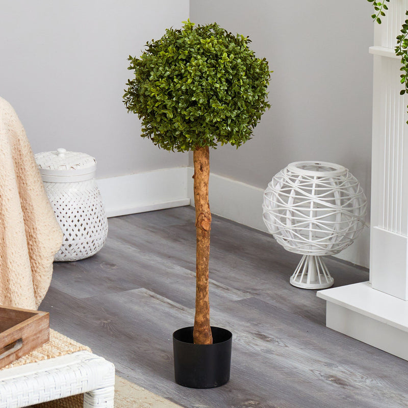 3’ Boxwood Ball Topiary Artificial Tree (Indoor/Outdoor), photo 3 of 4