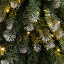 3', 4', 5' Pre-Lit Frosted Artificial Christmas Tree Set with Warm LED Lights - Set of 3
