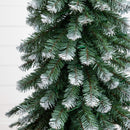 3', 4', 5' Pre-Lit Frosted Artificial Christmas Tree Set with Warm LED Lights - Set of 3