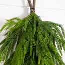 3' Artificial Real Touch Norfolk Island Pine Teardrop with Natural Look