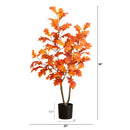 3' Autumn Oak Artificial Fall Tree