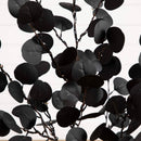 3' Pre-Lit Artificial Halloween Black Eucalyptus Tree with 80 Orange & Purple LED Lights