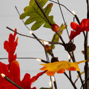 3' Pre-Lit Autumn Maple Artificial Fall Tree with Pinecones, Acorns and 36 Warm White LED Lights