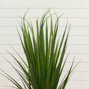 3’ UV Resistant Artificial Grass Plant in White Tower Planter (Indoor/Outdoor)