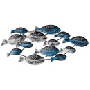 3’ x 1.5’ Coastal Fish Metal Wall Art Decor
