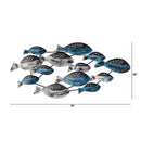 3’ x 1.5’ Coastal Fish Metal Wall Art Decor