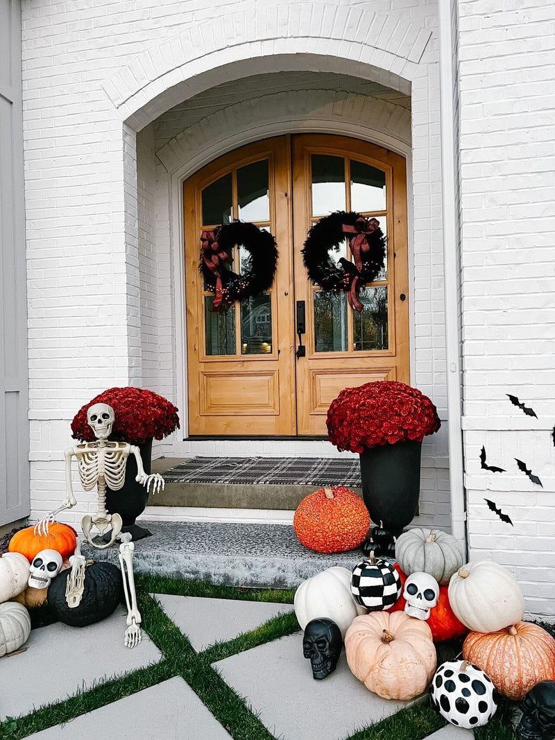 30" Halloween Raven Wreath