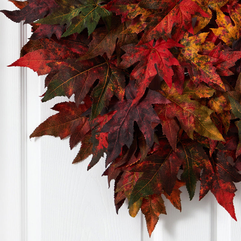 30" Maple Leaf Wreath