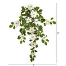 30” Poinsettia and Variegated Holly Artificial Plant (Set of 2) (Real Touch)
