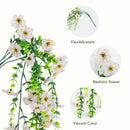 30" UV Resistant Artificial Daisy Hanging Plant (Indoor/Outdoor) - Set of 6
