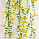 30" UV Resistant Artificial Daisy Hanging Plant (Indoor/Outdoor) - Set of 6