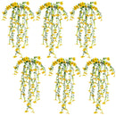 30" UV Resistant Artificial Daisy Hanging Plant (Indoor/Outdoor) - Set of 6