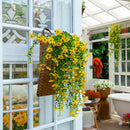 30" UV Resistant Artificial Daisy Hanging Plant (Indoor/Outdoor) - Set of 6