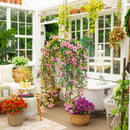 30" UV Resistant Artificial Daisy Hanging Plant (Indoor/Outdoor) - Set of 6