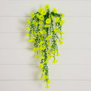 30" UV Resistant Artificial Morning Glory Hanging Plant (Indoor/Outdoor) - Set of 6