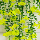30" UV Resistant Artificial Morning Glory Hanging Plant (Indoor/Outdoor) - Set of 6