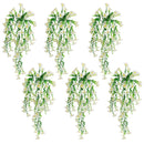30" UV Resistant Artificial Morning Glory Hanging Plant (Indoor/Outdoor) - Set of 6