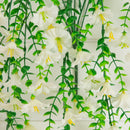 30" UV Resistant Artificial Morning Glory Hanging Plant (Indoor/Outdoor) - Set of 6
