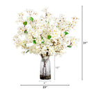 31” Artificial Pink Bougainvillea Arrangement in Vase