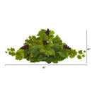 31” Grape Leaf Artificial Ledge Plant