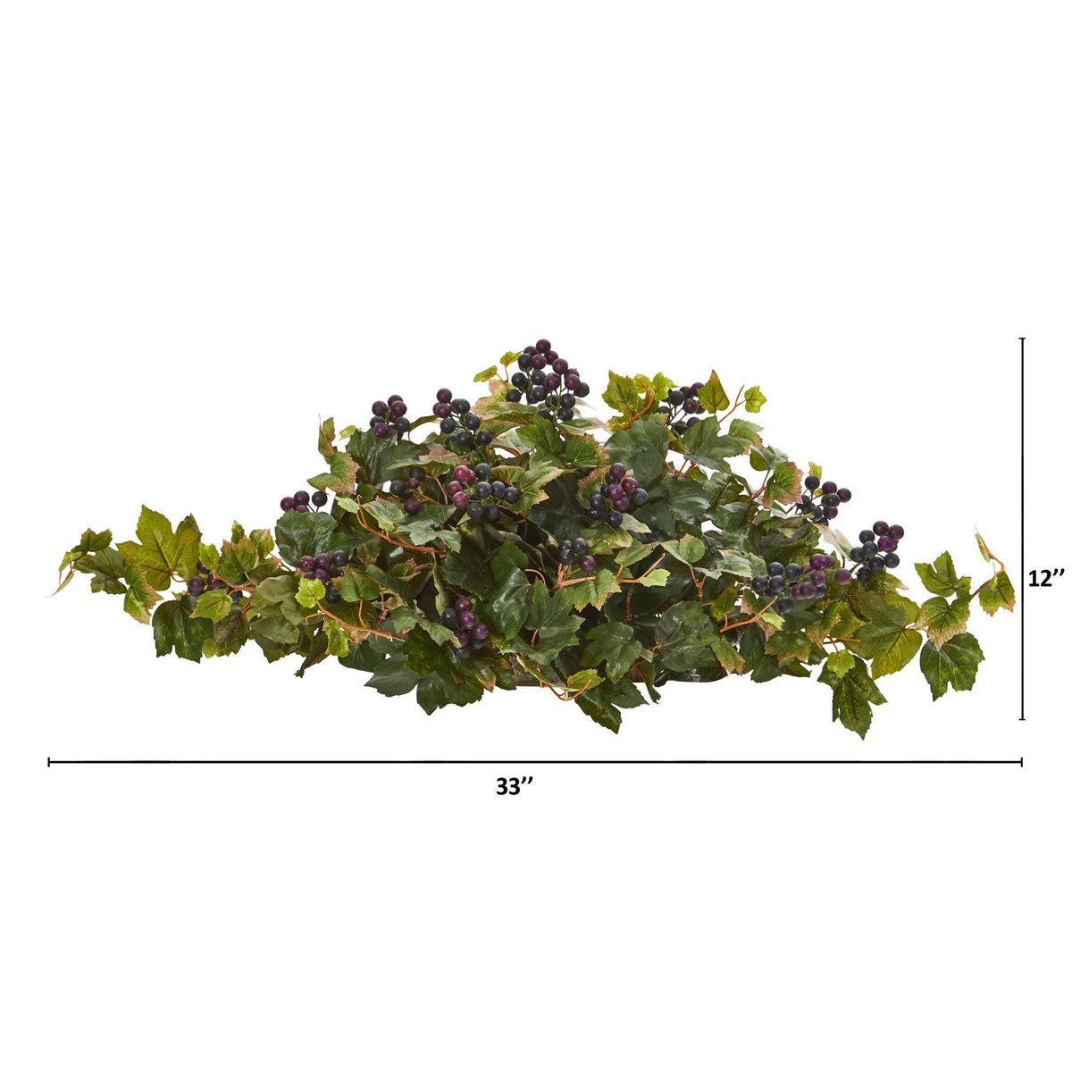 33” Grape Leaf Artificial Ledge Plant, photo 2 of 2