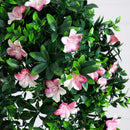 34" UV Resistant Artificial Azalea Hanging Basket (Indoor/Outdoor)