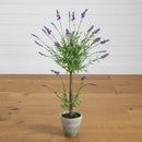 34” Lavender Topiary Artificial Tree