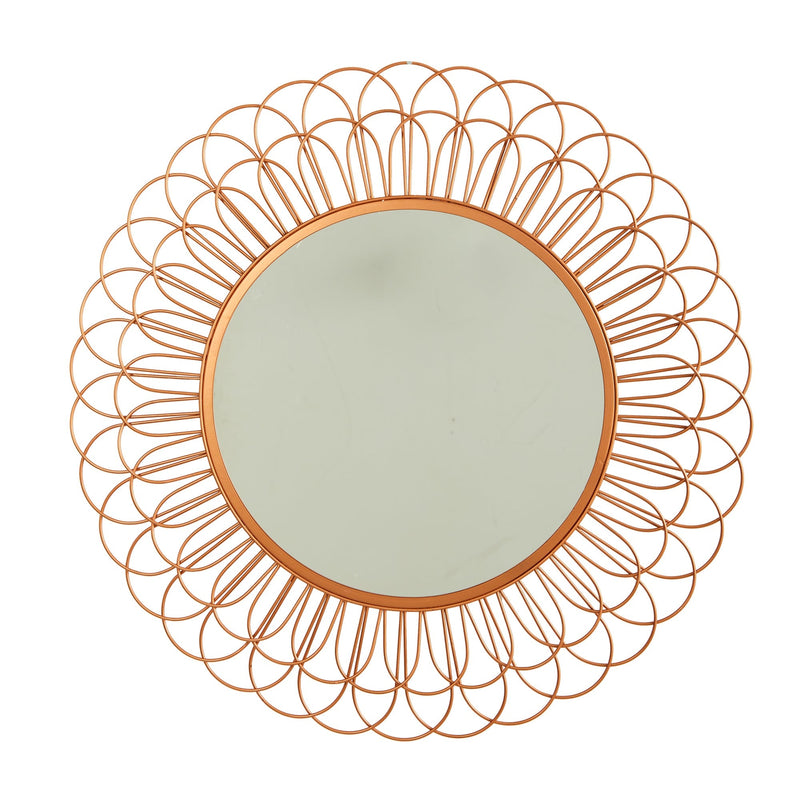 34” Scalloped Mirror Wall Decor