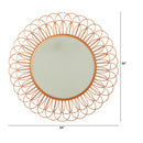 34” Scalloped Mirror Wall Decor