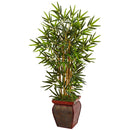 3.5’ Bamboo Tree in Wooden Decorative Planter