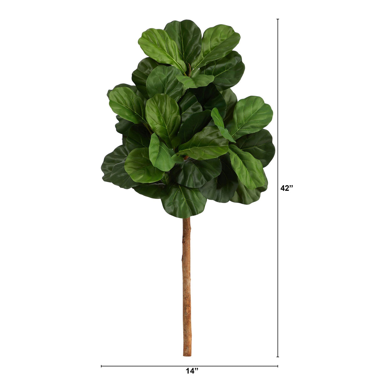 3.5' Fiddle Leaf Artificial Tree (No Pot), photo 2 of 3