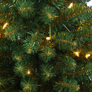 3.5’ Northern Rocky Spruce Artificial Christmas Tree with 50 Clear Lights and 154 Bendable Branches in Sand Colored Urn