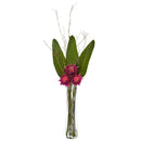 3.5’ Tropical Artificial Arrangement in Cylinder Vase