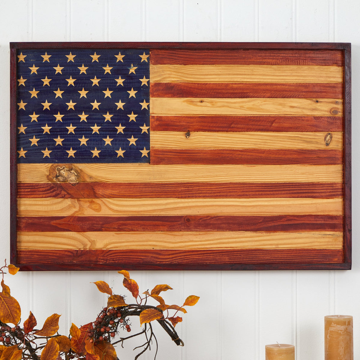 36” American Wood Flag Interior Wall Decor, photo 3 of 4