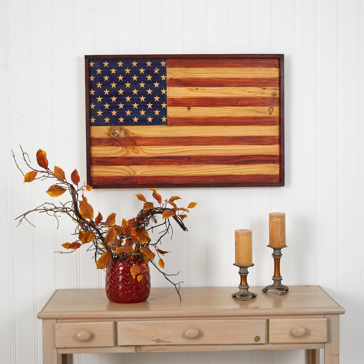 36” American Wood Flag Interior Wall Decor, photo 4 of 4