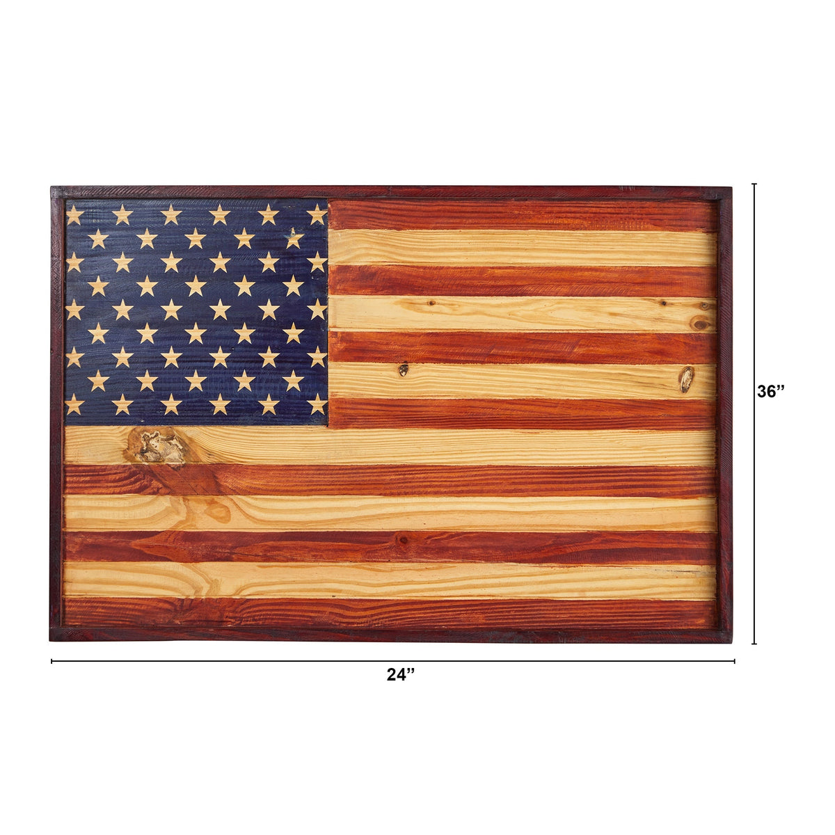36” American Wood Flag Interior Wall Decor, photo 2 of 4