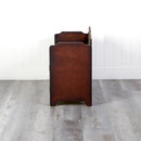 36’’ Antique Floral Art Bench with Drawers