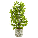 36” Ficus Artificial Tree in Floral Planter