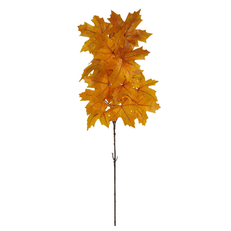 38” Autumn Maple Leaf Artificial Flower (Set of 6)